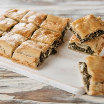 Gluten Free Spinach Cheese Pie Frozen